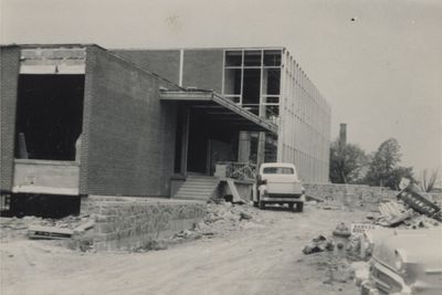 library under construction