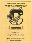 2003 Athletic Awards Banquet by State University of New York College at Cortland