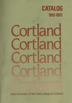 1992-1993 Undergraduate & Graduate College Catalog by State University of New York College at Cortland
