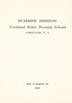 1934 Summer College Catalog