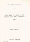 1928 Physical Education Catalog by State University of New York College at Cortland