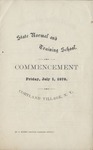 1870 Commencement Program by State University of New York College at Cortland