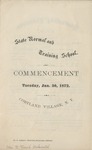 1872 Commencement Program by State University of New York College at Cortland