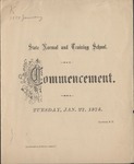 1874 Commencement Program by State University of New York College at Cortland