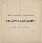 1876 Commencement Program by State University of New York College at Cortland