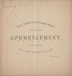 1877 Commencement Program