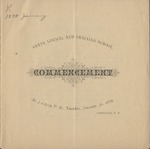1879 Commencement Program by State University of New York College at Cortland
