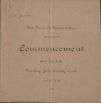 1880 Commencement Program by State University of New York College at Cortland