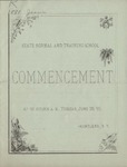 1881 Commencement Program by State University of New York College at Cortland