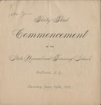 1886 Commencement Program by State University of New York College at Cortland