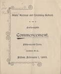 1895 Commencement Program by State University of New York College at Cortland