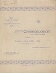 1897 Commencement Program
