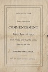 1903 Commencement Program by State University of New York College at Cortland