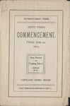 1904 Commencement Program