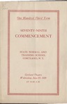 1920 Commencement Program by State University of New York College at Cortland