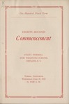 1923 Commencement Program by State University of New York College at Cortland