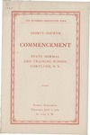 1925 Commencement Program by State University of New York College at Cortland