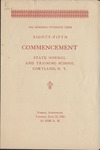 1926 Commencement Program by State University of New York College at Cortland