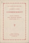 1927 Commencement Programs by State University of New York College at Cortland