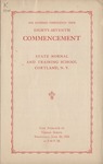 1928 Commencement Program by State University of New York College at Cortland