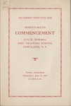 1937 Commencement Program by State University of New York College at Cortland