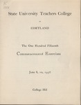 1956 Commencement Porgram by State University of New York College at Cortland