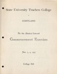 1957 Commencement Program by State University of New York College at Cortland