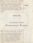 1960 Commencement Program by State University of New York College at Cortland