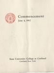 1967 Commencement Program by State University of New York College at Cortland
