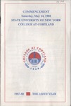 1988 Commencement Program by State University of New York College at Cortland