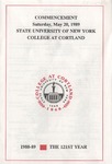 1989 Commencement Program by State University of New York College at Cortland