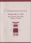 1994 Commencement Program by State University of New York College at Cortland