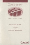 1995 Commencement Program by State University of New York College at Cortland