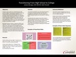 Transitioning from High School to College by Jessica Sierzega