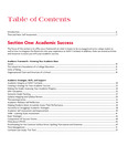 002 - 005 Table of Contents by Advisement and Transition Office