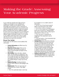024 Making the Grade: Assessing Your Academic Progress by Advisement and Transition Office