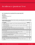 065 - 069 Resilience Quotient Test by Advisement and Transition Office