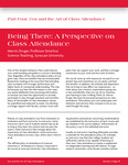 091 - 093 Being There: A Perspective on Class Attendance by Advisement and Transition Office
