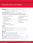 106 Registration Checklist by Advisement and Transition Office
