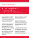 114 - 115 Seeing Through Your Professor's Eyes by Advisement and Transition Office