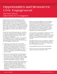 145 Opportunities and Resources: Civic Engagement by Advisement and Transition Office
