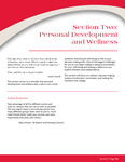168 Section Two: Personal Development and Wellness by Advisement and Transition Office