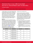 194 - 195 Student Success with Essential Services: Meal Plans and Textbooks by Advisement and Transition Office