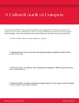 265 A Cultural Audit of Campus by Advisement and Transition Office