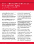 280 - 281 How to Protect Your Students from Cyberbullying by Advisement and Transition Office