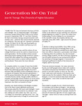 282 - 283 Generation Me On Trial by Advisement and Transition Office