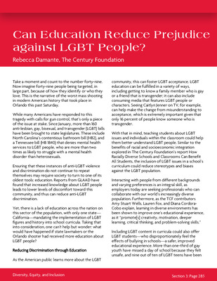 "285 - 286 Can Education Reduce Prejudice against LGBT People?" by ...