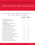007 - 008 Then and Now Self Assessment by Advisement and Transition Office