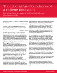 015 -016 The Liberal Arts Foundation of a College Education