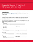 019 Organizational Chart and Structure of a School